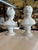 White Set of 2 Japanese Made, Hand Painted Porcelain Mini Busts For Sale - Image 8 of 12