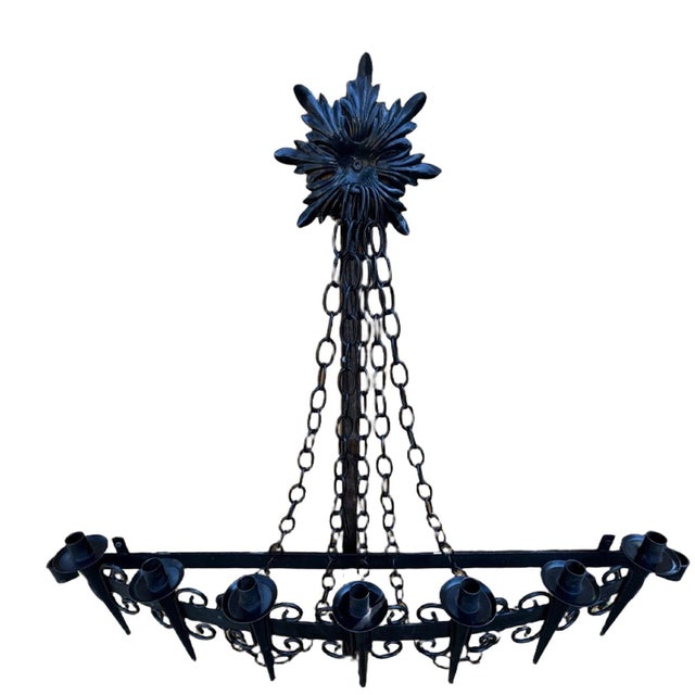 Mid Century Spanish Revival Candelabra Wall Sconce For Sale - Image 4 of 5