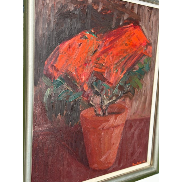 Rune Bohl, Flower Still Life, 1948, Oil on Panel, Framed For Sale - Image 14 of 18