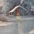 VTG Oil Painting 25"x21" Canvas Snow Cabin Stream Trees Water SGN Bd Pollard '93 For Sale - Image 15 of 18