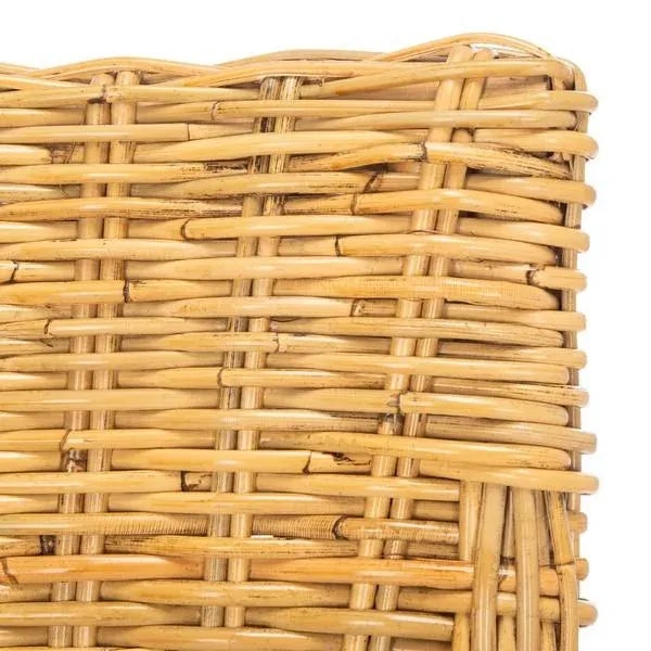 Cristen Rattan Accent Chair with Cushion - Natural/White For Sale - Image 9 of 11