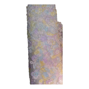 9 Yards Embroidered Ribbon Lace Fabric