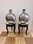 Large decorative pair of vintage Indian water vessels from a Jacksonville estate. Each vessel has a wonderful round...
