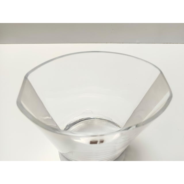 Transparent Murano Glass Vase by Carlo Moretti, Italy, 1990s For Sale - Image 11 of 13