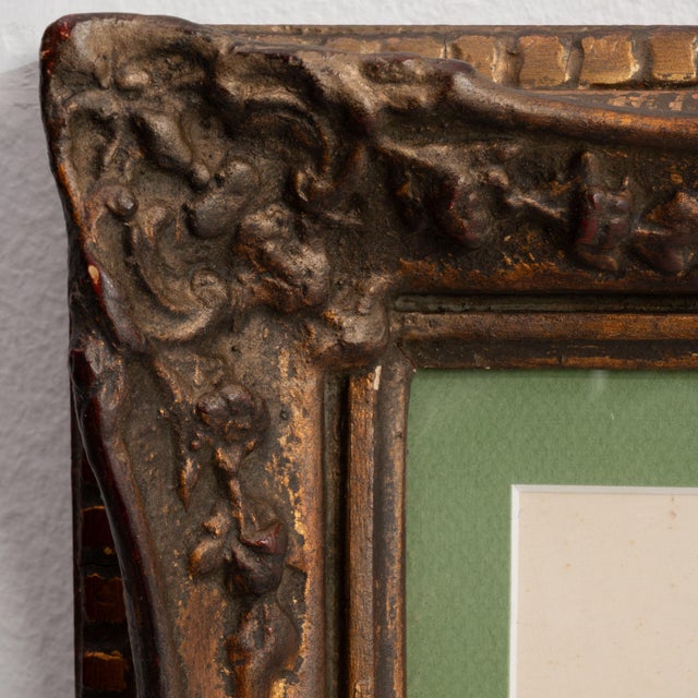 1940s France Green Wood Drawing For Sale - Image 12 of 16