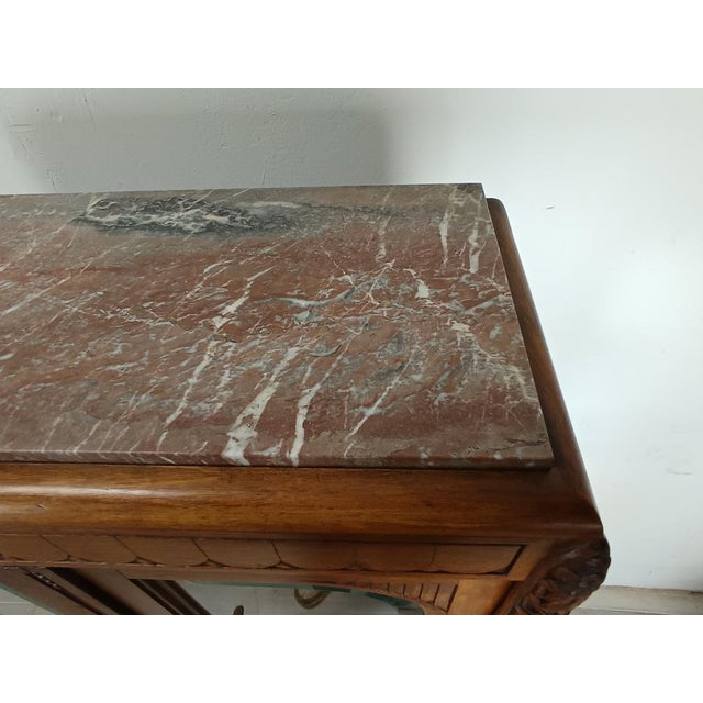 Art Deco Walnut Display Case, 1920s For Sale - Image 10 of 18