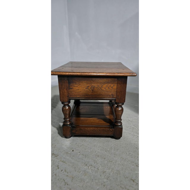 Oak Lamp Tables, 1920, Set of 2 For Sale - Image 9 of 11