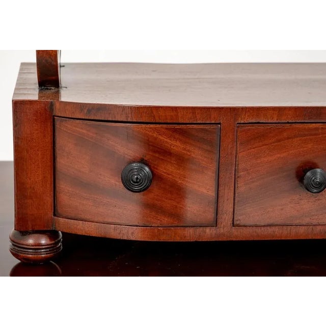 Hollywood Regency Regency Dressing Mirror in Mahogany For Sale - Image 3 of 6