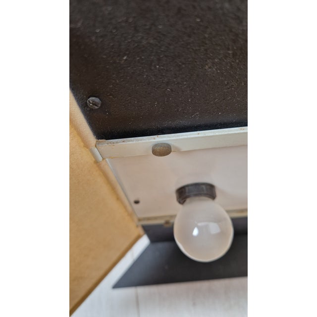 Vintage Accademia Table Lamp in Metal and Canvas by Cini Boeri for Artemide, 1970s For Sale - Image 6 of 18