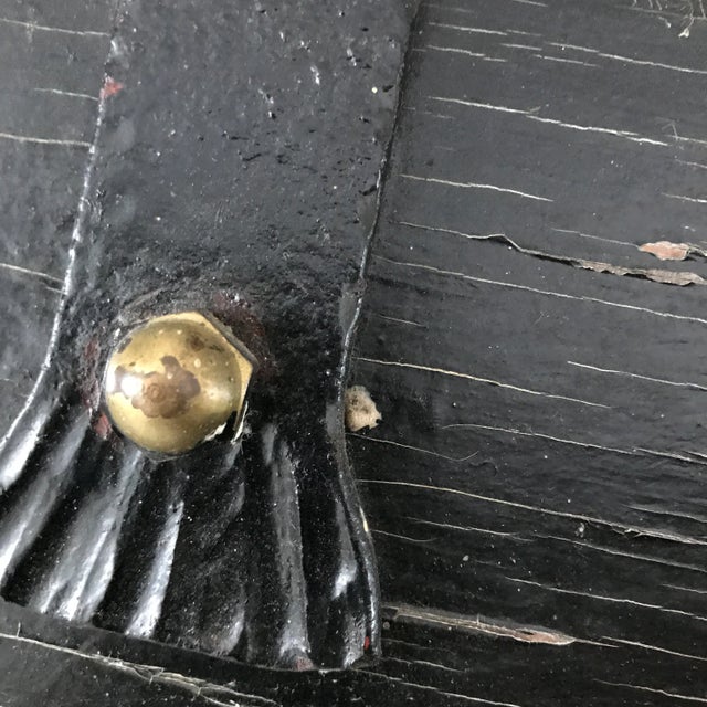 Mayer Oil Co..Black Painted Wood Gold Leaf Wood Gasoline Petrol Sign For Sale - Image 11 of 13