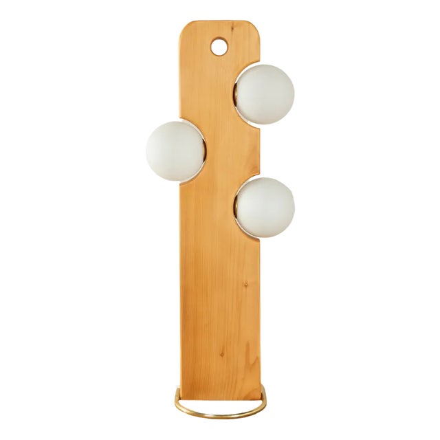 Wooden Floor Lamp from Temde, 1980s For Sale