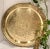 Vintage Oriental Brass Tray Etched Wall Hanging Large Tray For Sale In Phoenix - Image 6 of 8