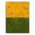 Double Vision 78 - Modern Shiny Resin Minimalist Yellow Green Dual Tone Artwork by Ricky Hunt For Sale