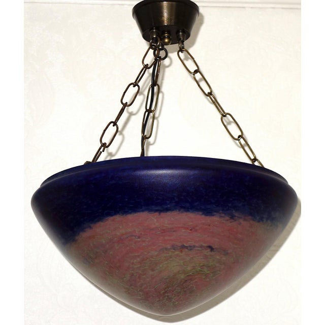 French Pate De Verre Glass Chandelier from Unbekannt, 1950s, in Very Good conditions. Designed 1950 to 1959 I have...