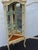 Cream French Tall Painted Corner Vitrine Display Curio Cabinet Cupboard 6676 For Sale - Image 8 of 18