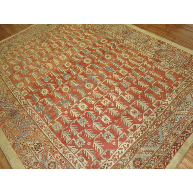 Antique Persian Bakshaish Rug - 7'9" x 9'8" For Sale In New York - Image 6 of 18