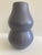 Ceramic Mid Century Matte Charcoal Glazed Ceramic Gourd Vase For Sale - Image 7 of 9