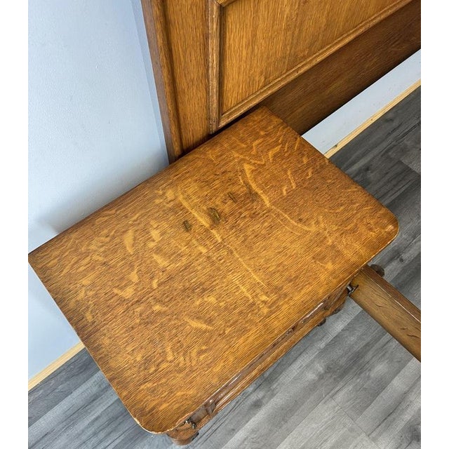 Vintage French Louis XVI Double Bed Frame with Bedside Tables For Sale - Image 12 of 17