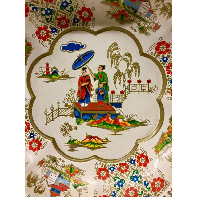 Gorgeous orientalist painted bowl. Use for pretzels or popcorn. Fruit also looks great in these bowls.