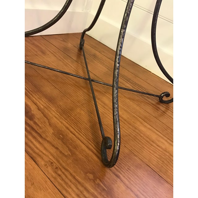 Vintage French Industrial Iron & Glass Bistro Table Chairish