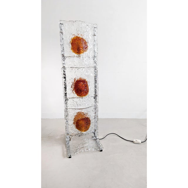Murano Floor Lamp by Toni Zuccheri for A.V. Mazzega 1970s For Sale - Image 3 of 8
