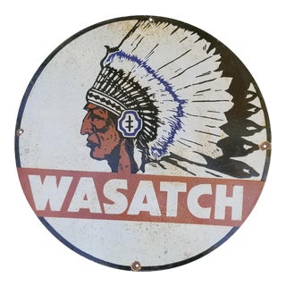 Large Indian Enamel Advertising Sign For Sale