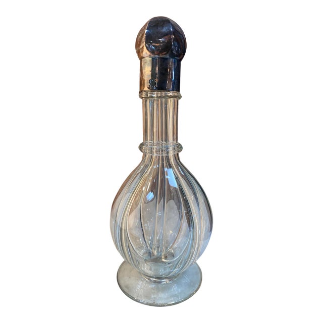 1950s Decorative Italian Decanter Bottle For Sale