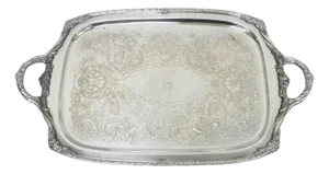 Vintage 1847 Rogers Bros Heritage 9492 Large Silver Plated Serving Platter Tray