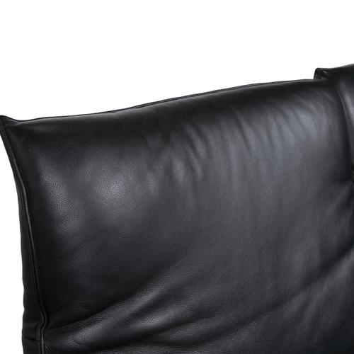Black Leather Evita Two-Seater Sofa with Electric Function from Koinor For Sale - Image 5 of 15
