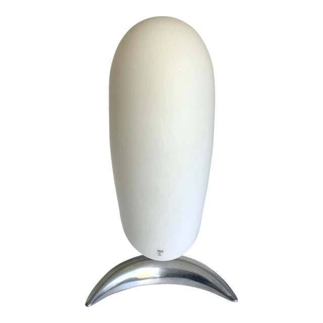 1970s Vetri Murano Italian Glass and Chrome "Floating" Modern Lamp For Sale