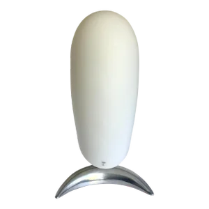 1970s Vetri Murano Italian Glass and Chrome "Floating" Modern Lamp