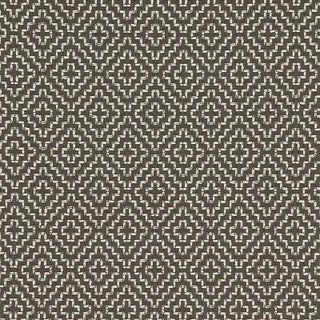 Sample - Schumacher Soho Weave Fabric in Charcoal For Sale