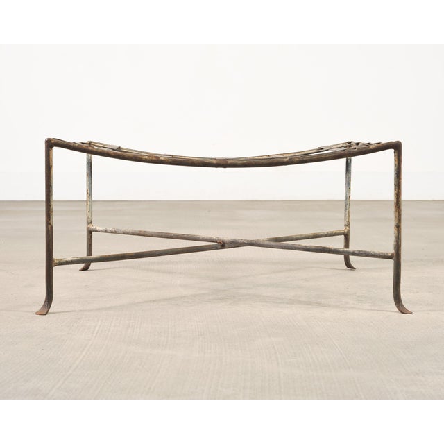 Mario Papperzini Amalfi Iron Garden Lounge Chair + Ottoman For Sale - Image 10 of 18