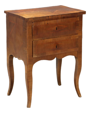 Baroque Bedside Table in Walnut