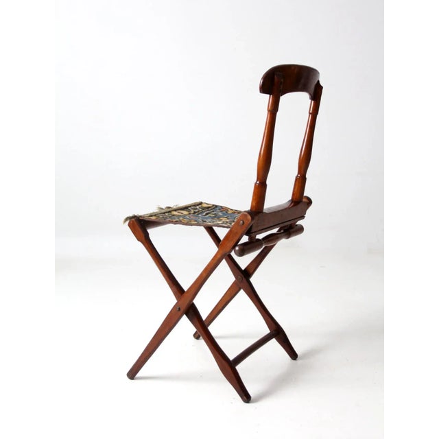 Late 19th Century Antique Readsboro Chair MFG Co Folding Camp Chair For Sale - Image 5 of 13