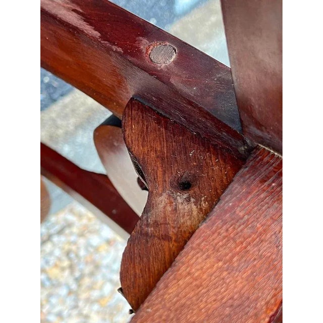 French Empire Style Flame Mahogany Armchair, 19th Century For Sale - Image 9 of 12