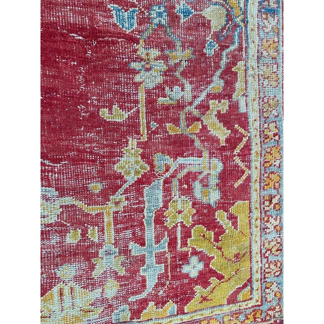 Antique Turkish Distressed Smyrne Rug For Sale - Image 16 of 18