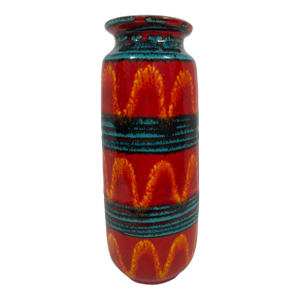 Scheurich Vivid Red Ceramic Vase