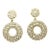 Late 20th Century Gold Jacqueline Earrings, A Pair For Sale
