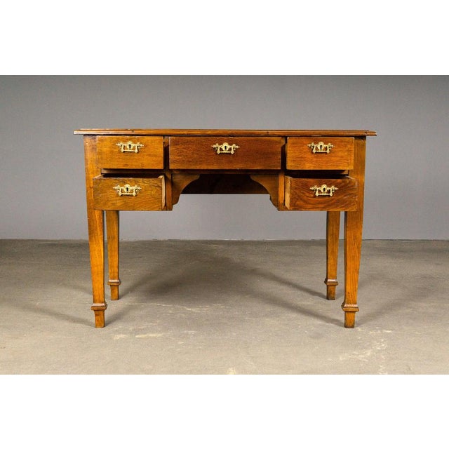 Biedermeier Desk in Oak For Sale - Image 3 of 18