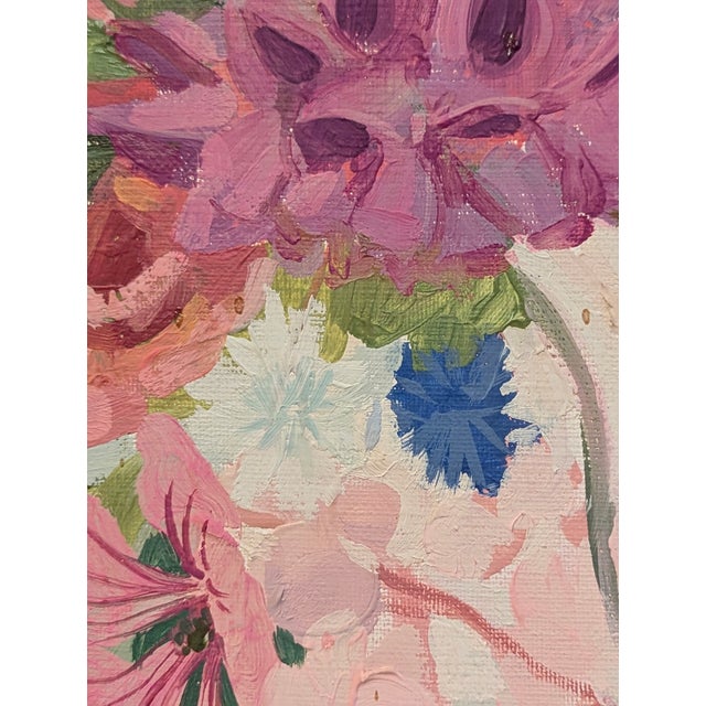 1970s Romey T. Brough (1944-) Modernist Floral Still Life For Sale - Image 12 of 16