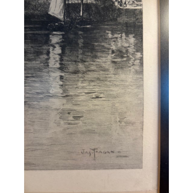 James Fagan Original Etching, Signed, Dutch Harbor For Sale In Greenville, SC - Image 6 of 15