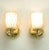 Lightolier Gerald Thurston for Lightolier Etched Glass and Brass Sconces - a Pair For Sale - Image 4 of 11