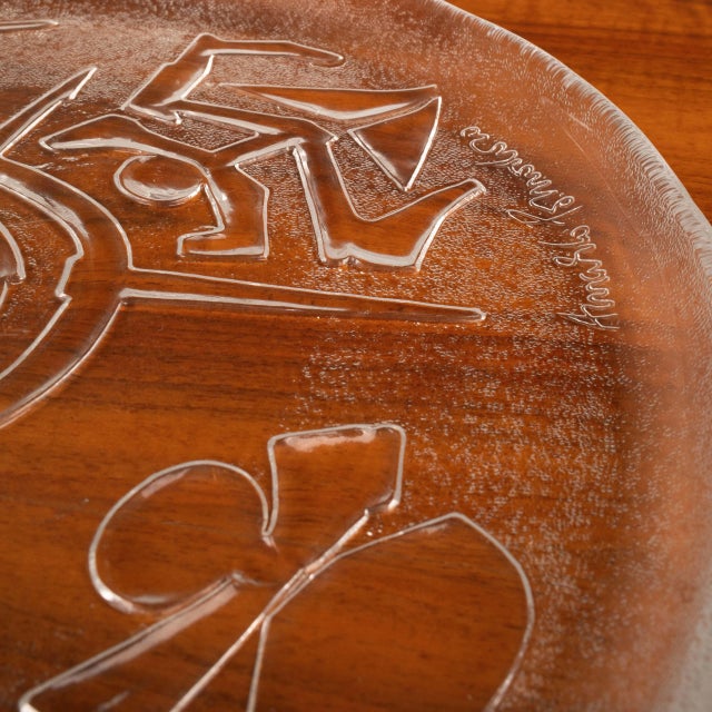 Sculptural Glass Plate by Arnaldo Pomodoro for Edizioni Ars D Milano, 1980s For Sale - Image 6 of 9