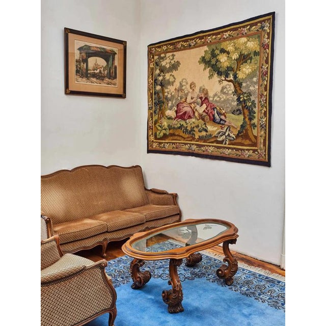 Wood Baroque Style Carved Coffee Table For Sale - Image 7 of 8