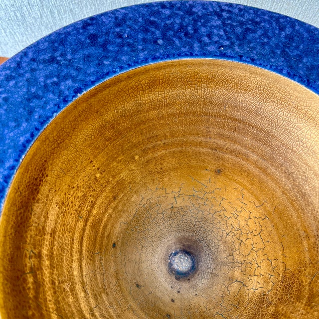 Postmodern Ceramic Decorative Center Bowl Signed by Japanese Artist Masuo Ojima. C 1980s For Sale - Image 13 of 18