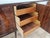Mid-Century Mahogany Sideboard with Teal Glass and Compartments with Drawers, 1950s For Sale - Image 16 of 18