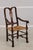 Set of 8 Country Queen Anne Rush Seat Dining Chairs For Sale - Image 4 of 18