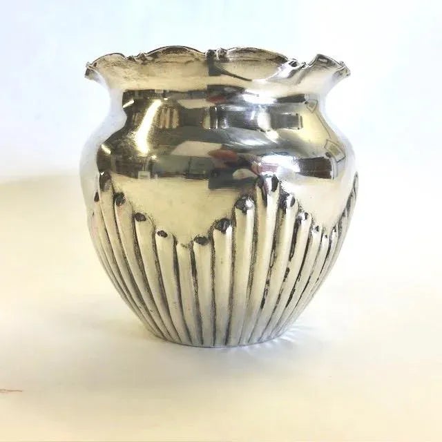 Antique Silverplate Victorian Catchpot For Sale - Image 4 of 6