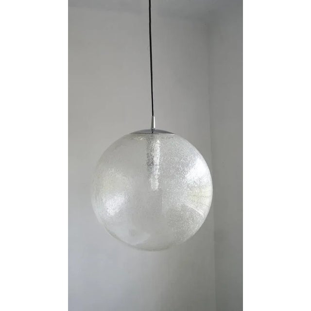 Glass Large Ceiling Lamp by Peill & Putzler For Sale - Image 7 of 7